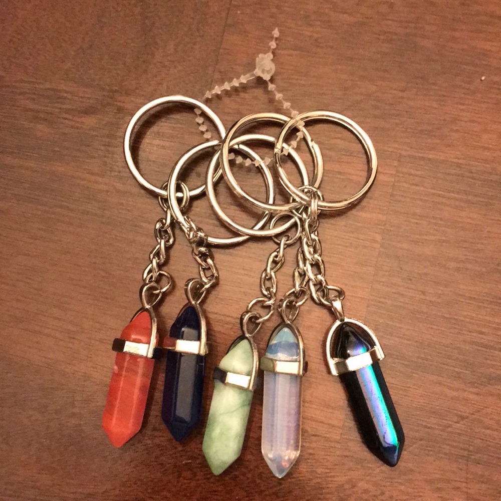 Stone keychains